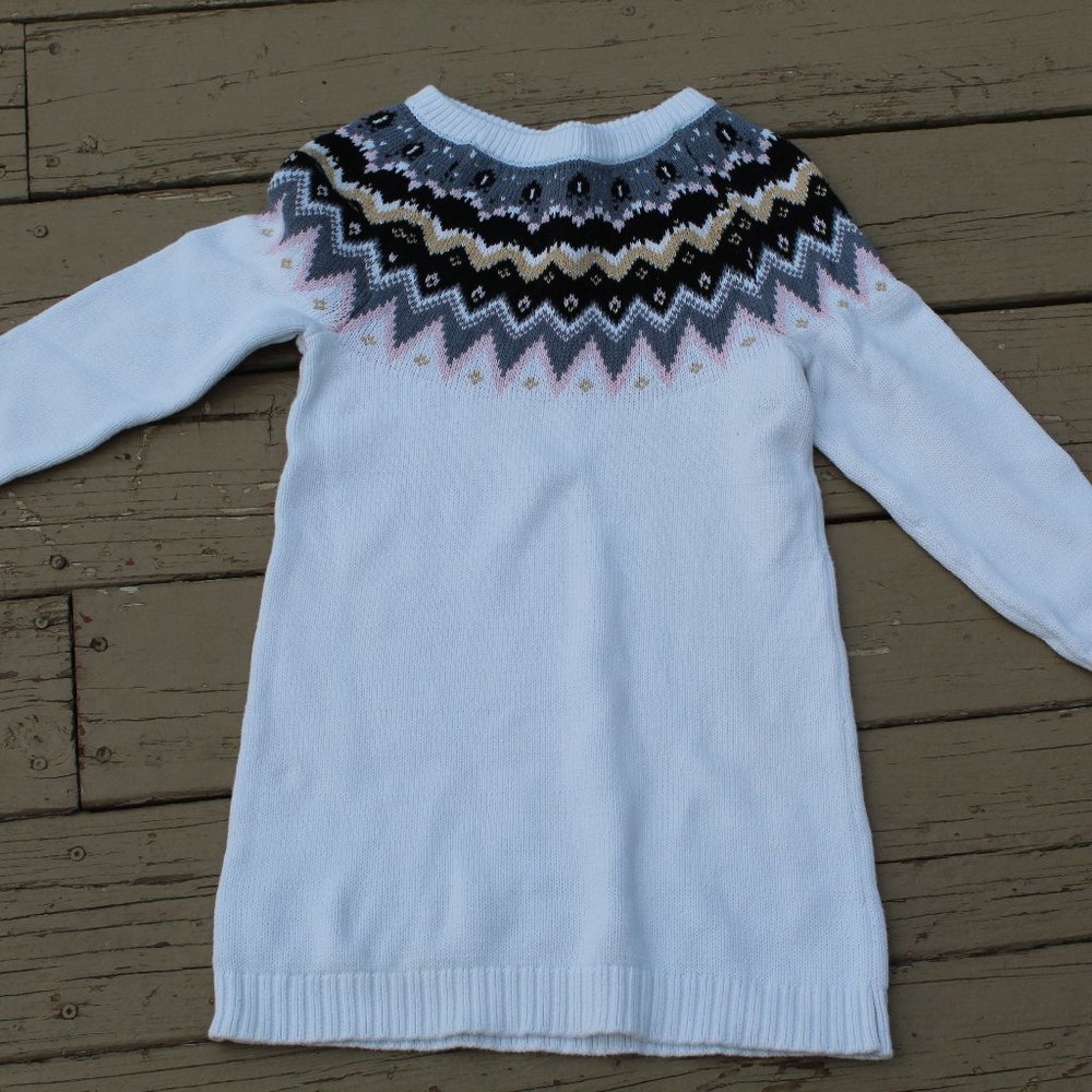 GYMBOREE LS Cotton Sweater White M 7-8